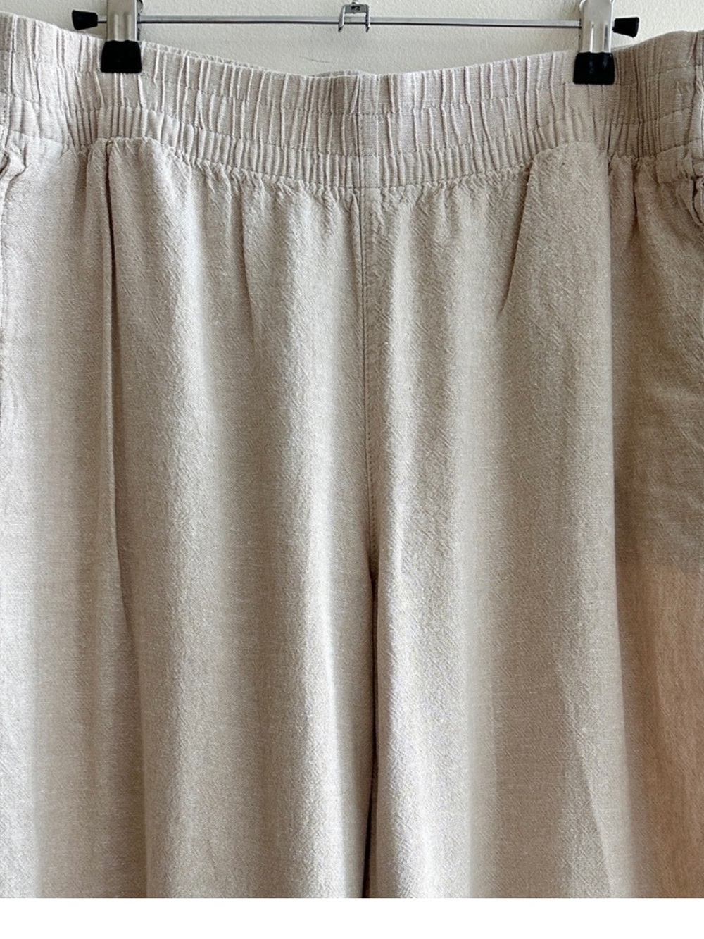 Old Navy High-Rise Wide Leg Comfort Waistband Linen Blend Pants - Picture 4 of 9